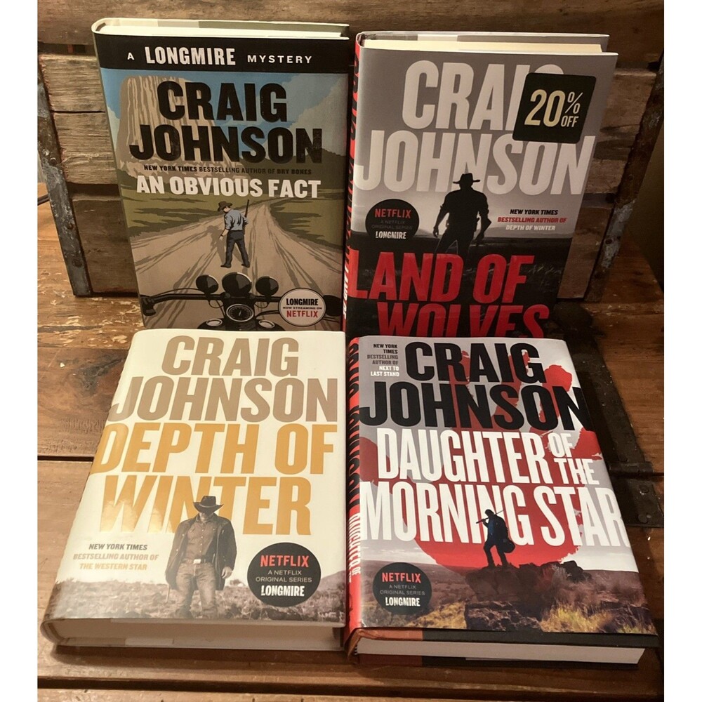 Craig Johnson Walt Longmire Series HC Lot DJ Winter Wolves Obvious Daughter
